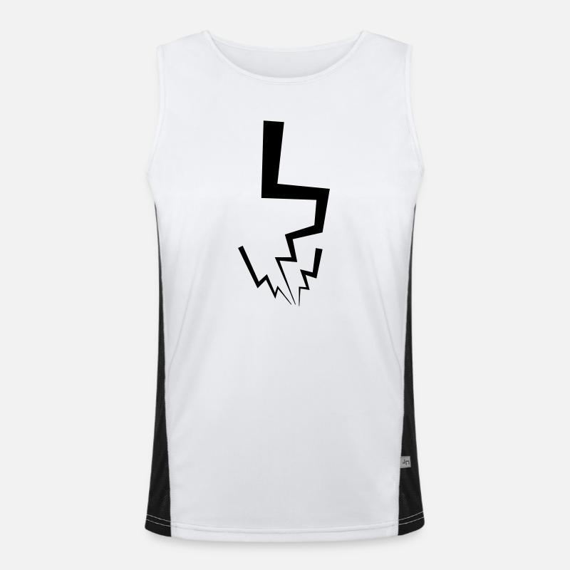 Blitz Funktionelles Kontrast-Tank Top für Männer 