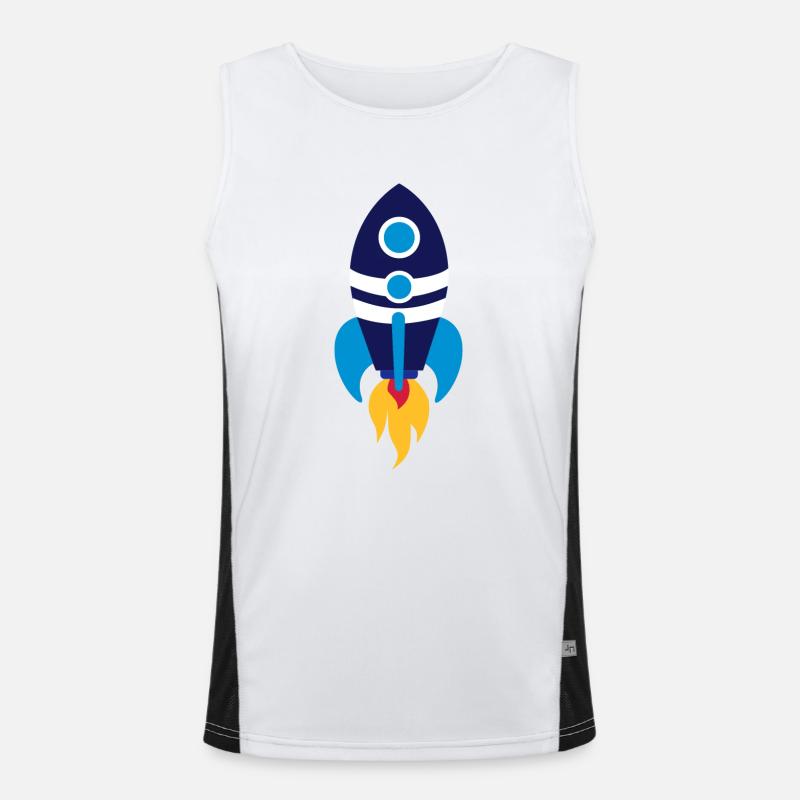 Rakete Funktionelles Kontrast-Tank Top für Männer 