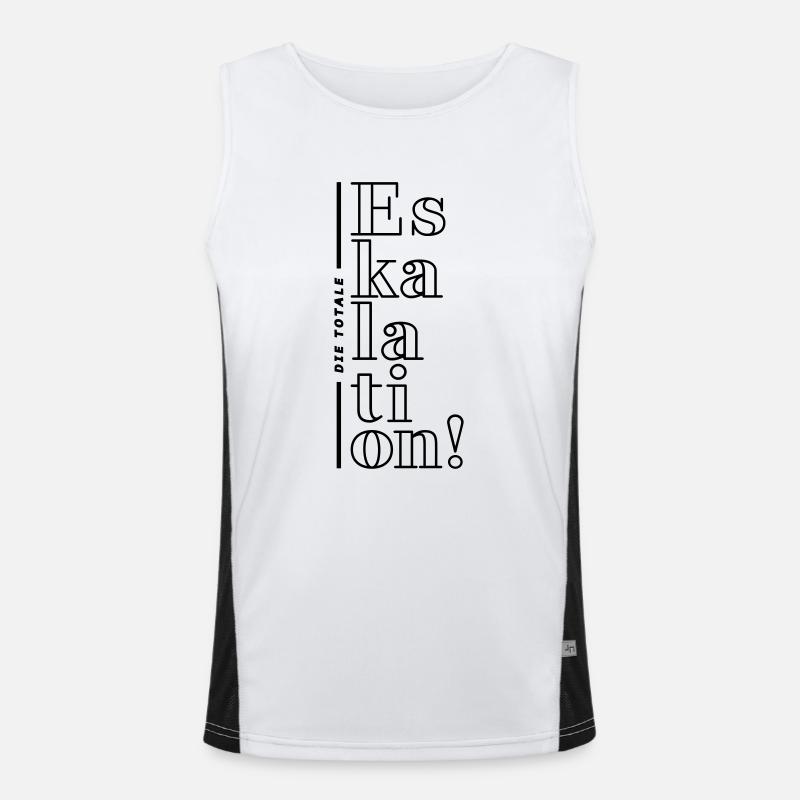 totale eskalation Funktionelles Kontrast-Tank Top für Männer 