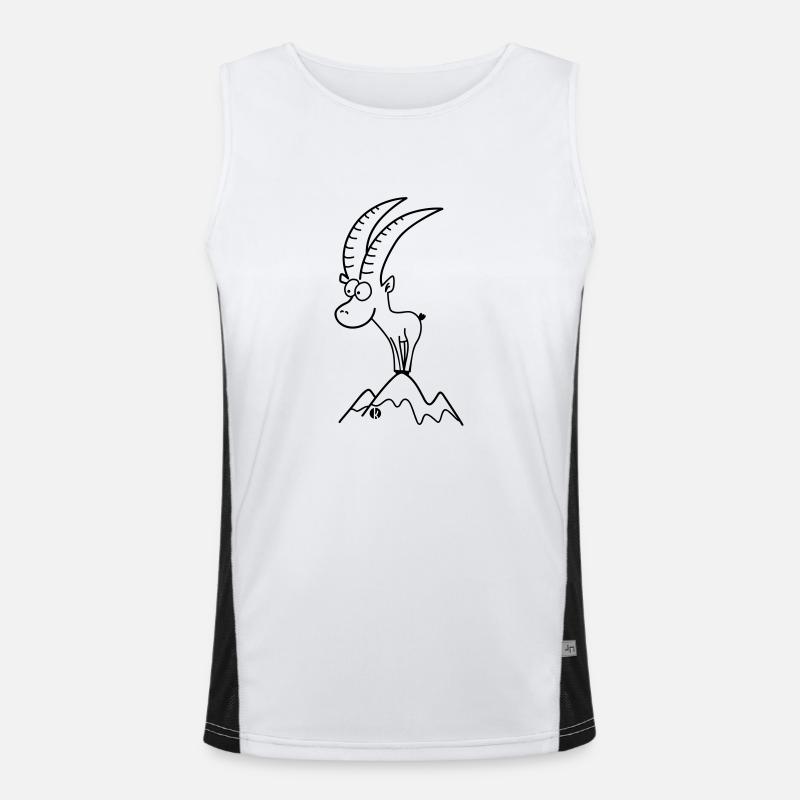 Steinbock - Capricorn Funktionelles Kontrast-Tank Top für Männer 
