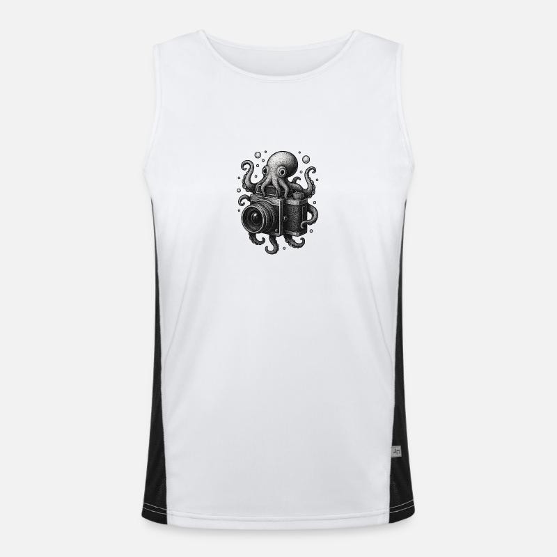Octopus Camera Débardeur respirant contrasté Homme 