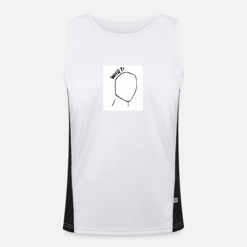 Who are you? Men's Functional Contrast Tank Top 