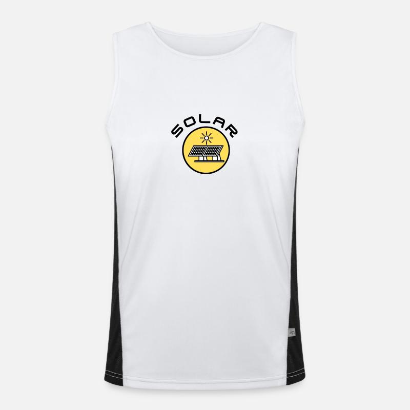 Solar Icon Funktionelles Kontrast-Tank Top für Männer 
