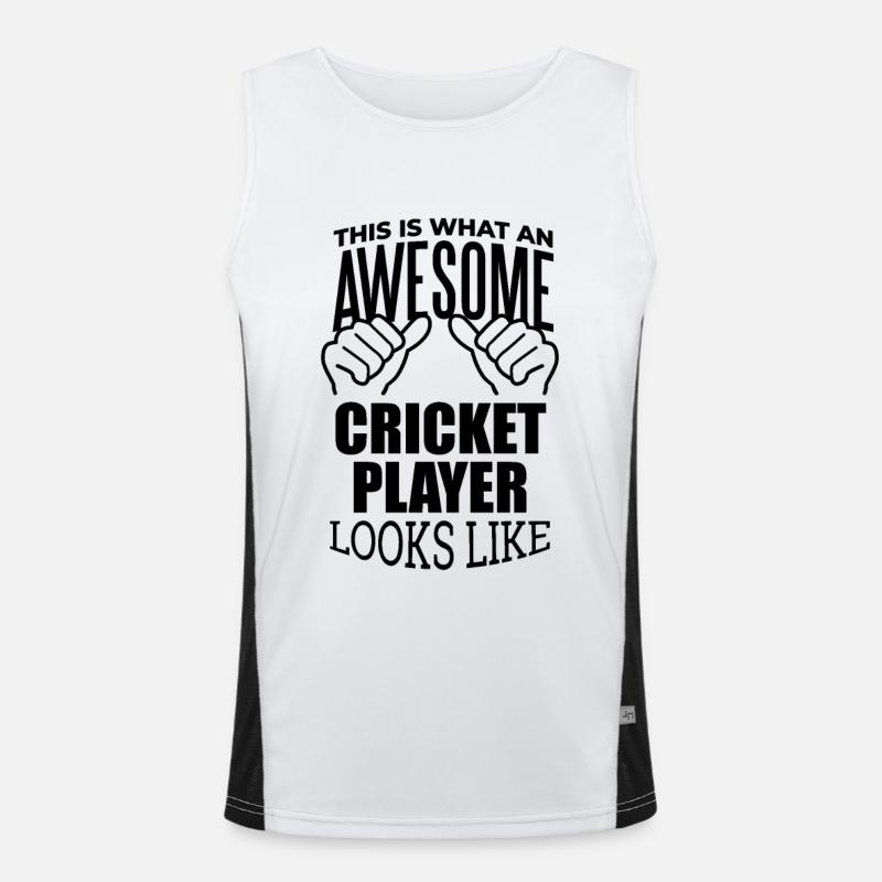 Kricket Funktionelles Kontrast-Tank Top für Männer 