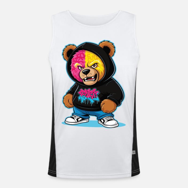 Grumpy Bear Men's Functional Contrast Tank Top 