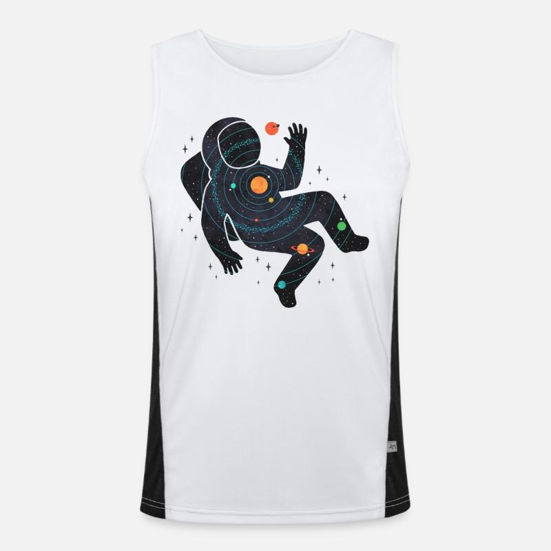 Astronaute Space Graphic Débardeur respirant contrasté Homme 