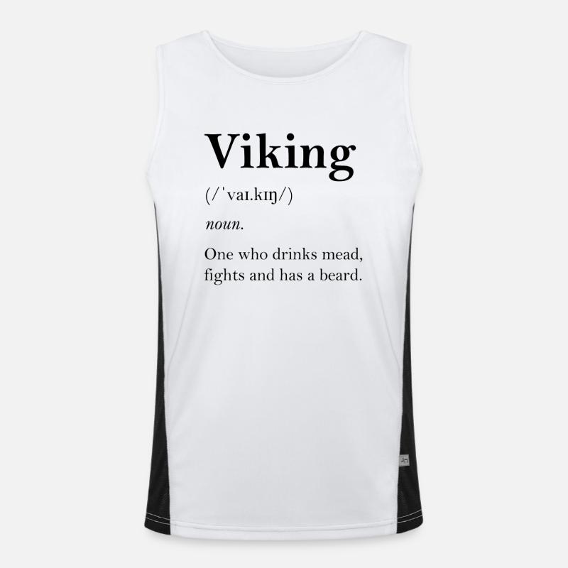 Wikinger Definition Funktionelles Kontrast-Tank Top für Männer 