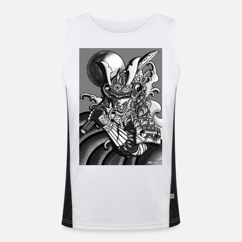 Half-Samurai Funktionelles Kontrast-Tank Top für Männer 