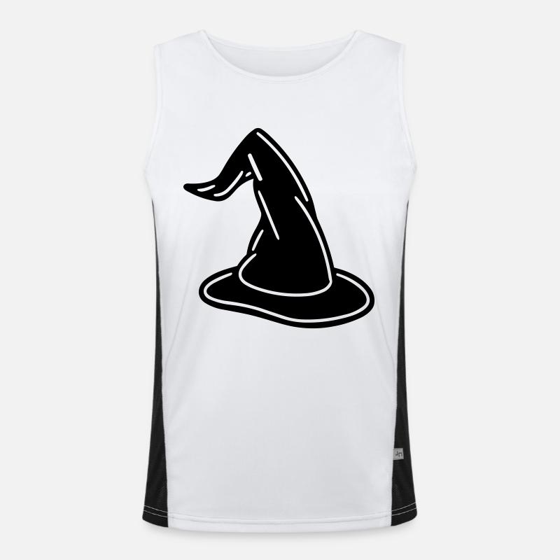 Magic Hat - Men's Functional Contrast Tank Top  - white/black