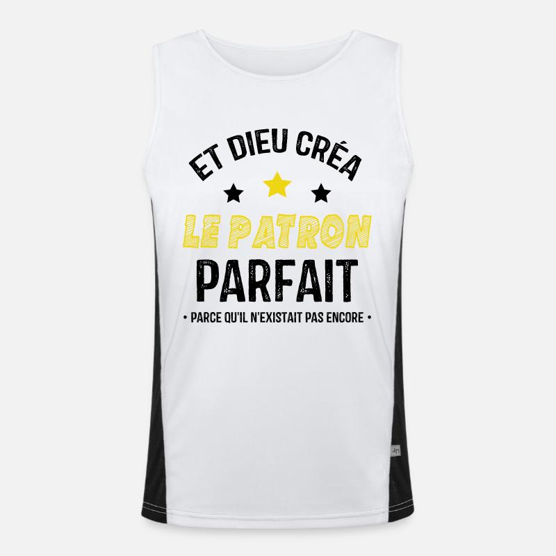 Et dieu créa le patron parfait Débardeur respirant contrasté Homme 