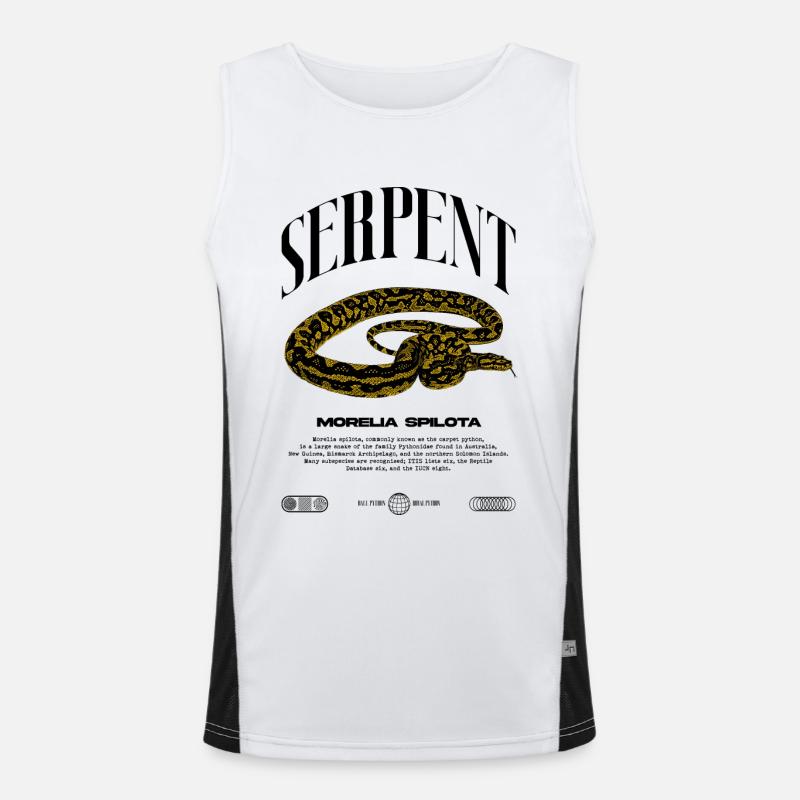 Carpet Python Modern Reptile Keeper Streetwear Men's Functional Contrast Tank Top 