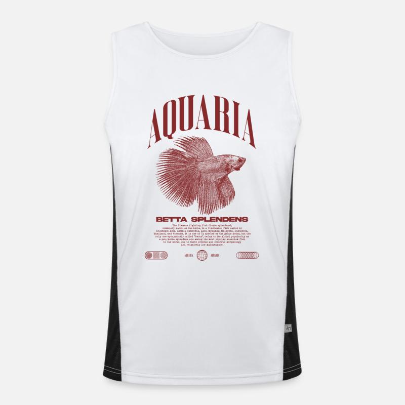 Betta Fish Keeper Modern Streetwear Men's Functional Contrast Tank Top 
