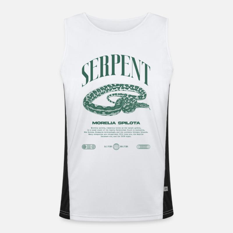 Teppich Python Moderne Reptile Keeper Streetwear Funktionelles Kontrast-Tank Top für Männer 