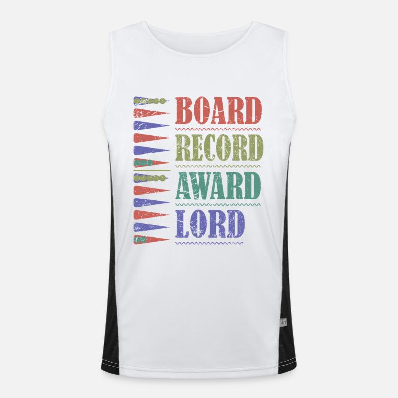 Backgammon Spiel Funktionelles Kontrast-Tank Top für Männer 