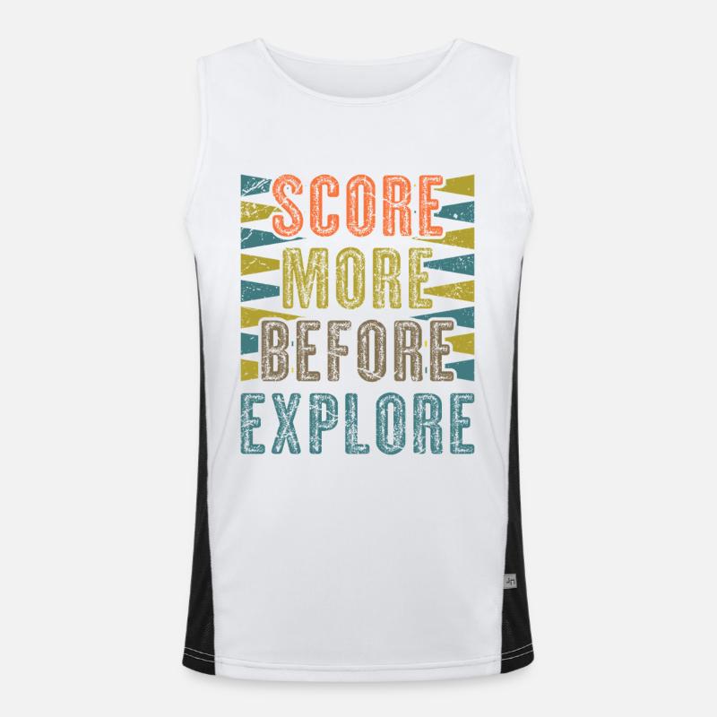 Backgammon Spiel Funktionelles Kontrast-Tank Top für Männer 