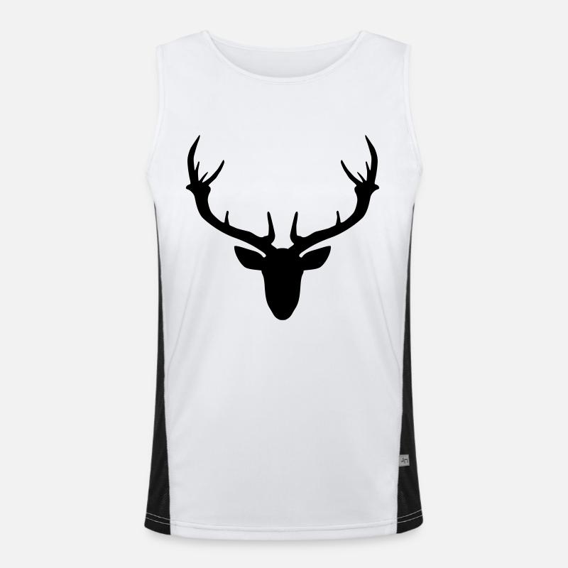 Geweih Funktionelles Kontrast-Tank Top für Männer 