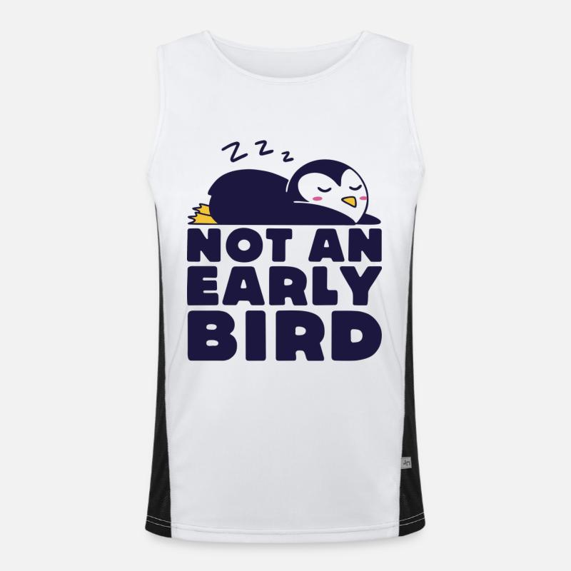 Not An Early Bird Men's Functional Contrast Tank Top 