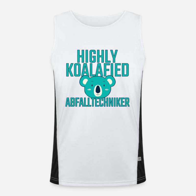 Abfalltechniker Koalafied Funktionelles Kontrast-Tank Top für Männer 