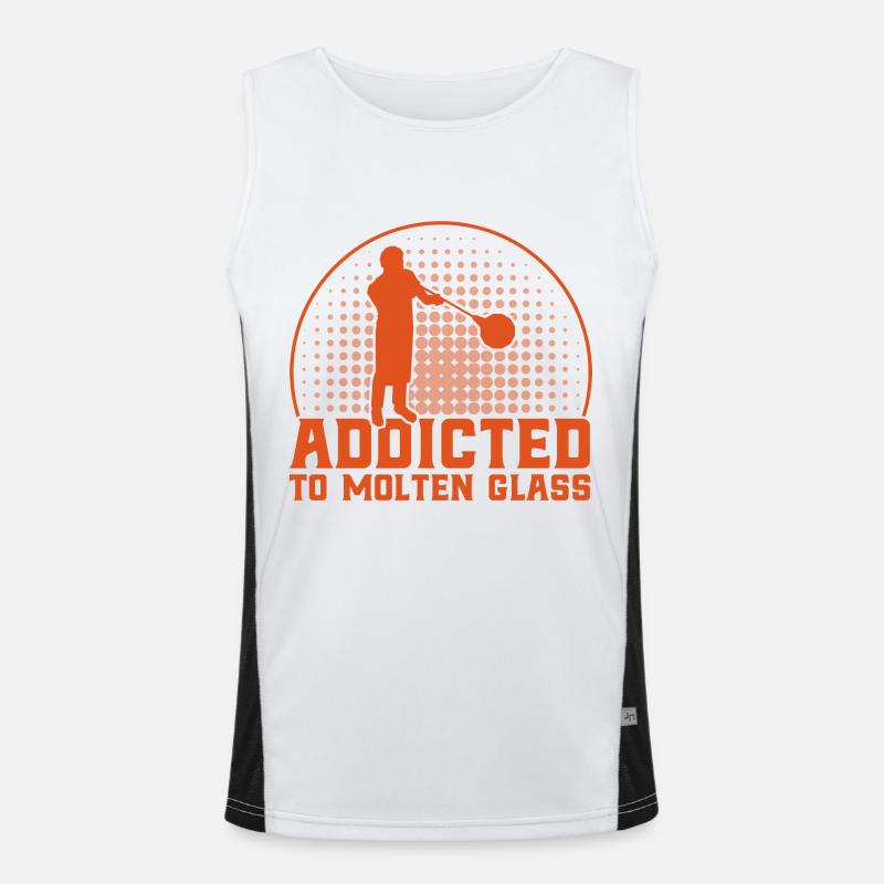 Glasbläserei Glasbläser Glasarbeiter Geschenk Funktionelles Kontrast-Tank Top für Männer 
