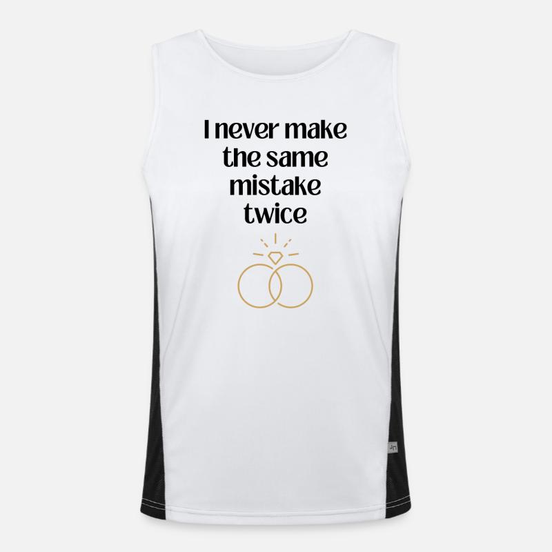 I never make the same mistake twice Men's Functional Contrast Tank Top 