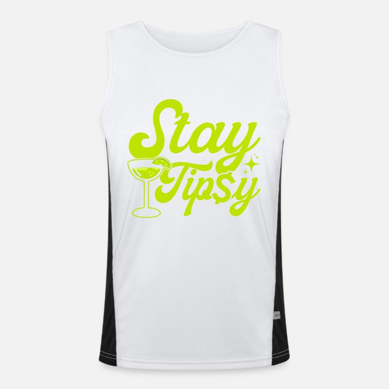 Bartender Cocktail Bar Mixologist Gift Men's Functional Contrast Tank Top 