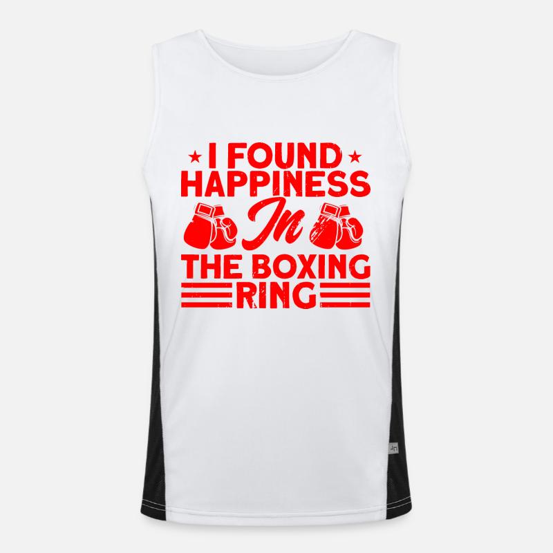 Trouvé de la chance dans le cadeau de boxe de ring boxing Débardeur respirant contrasté Homme 