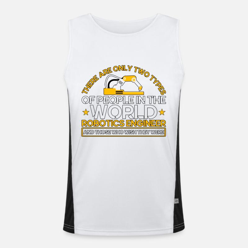 Robotic Robot Robotics Engineer Gift Men's Functional Contrast Tank Top 