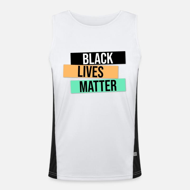 BLM Design Geschenk Funktionelles Kontrast-Tank Top für Männer 