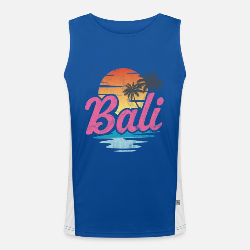 Strand von Bali Funktionelles Kontrast-Tank Top für Männer 