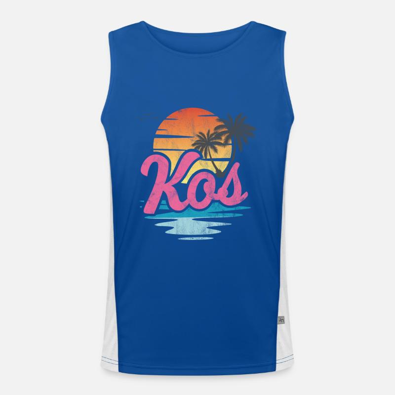 Kos Funktionelles Kontrast-Tank Top für Männer 