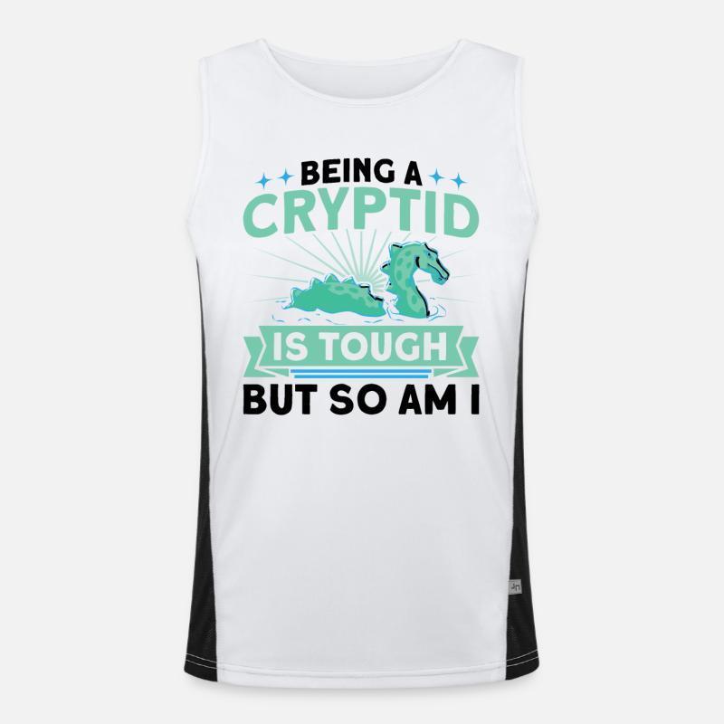 Cryptozoology Kryptoide Monster Nerd Gift Men's Functional Contrast Tank Top 