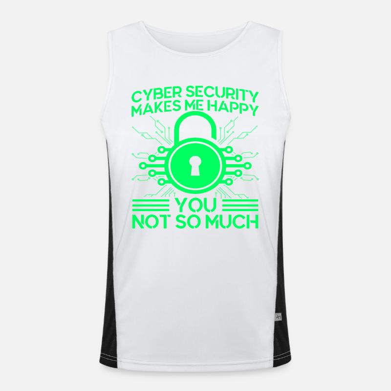 Network Security Specialist Gift Men's Functional Contrast Tank Top 