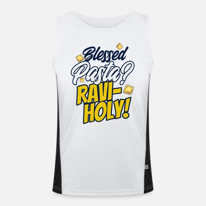 Noodles Noodle Lover Ravioli Gift Men's Functional Contrast Tank Top 