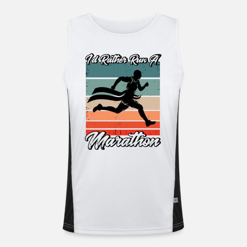 Jogging Running Jogger Gift Men's Functional Contrast Tank Top 