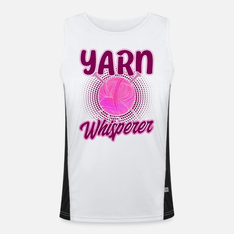 Stricken Garn stricken Stricken Stoff Geschenk Funktionelles Kontrast-Tank Top für Männer 