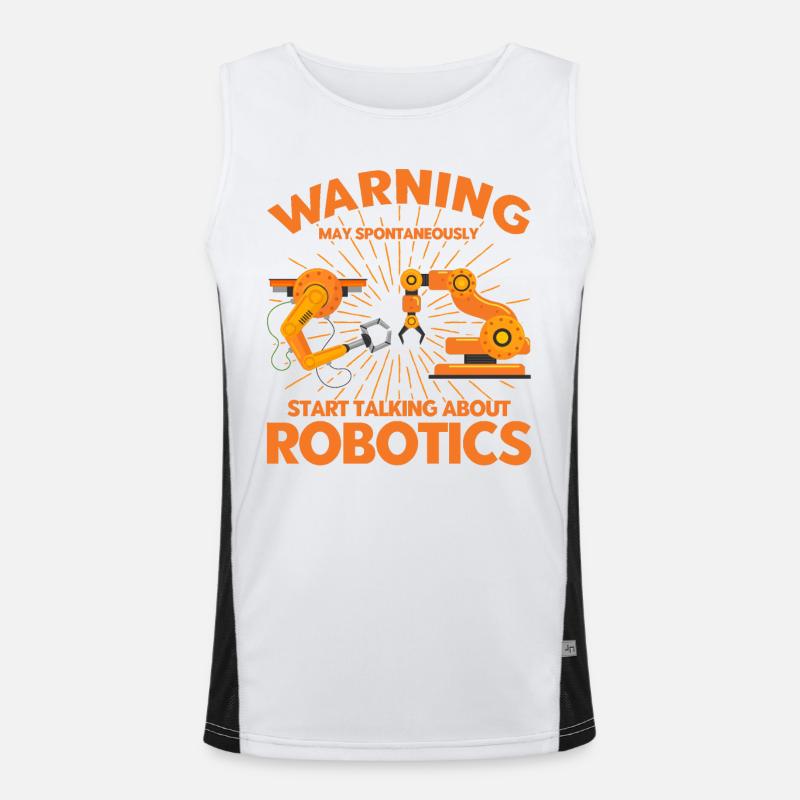 Technik Robotik Ingenieur Ingenieur Lehrer Funktionelles Kontrast-Tank Top für Männer 
