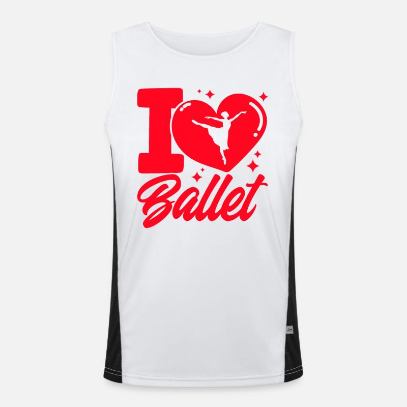 Danseuse de ballet Ballet Danse Ballet Filles Débardeur respirant contrasté Homme 