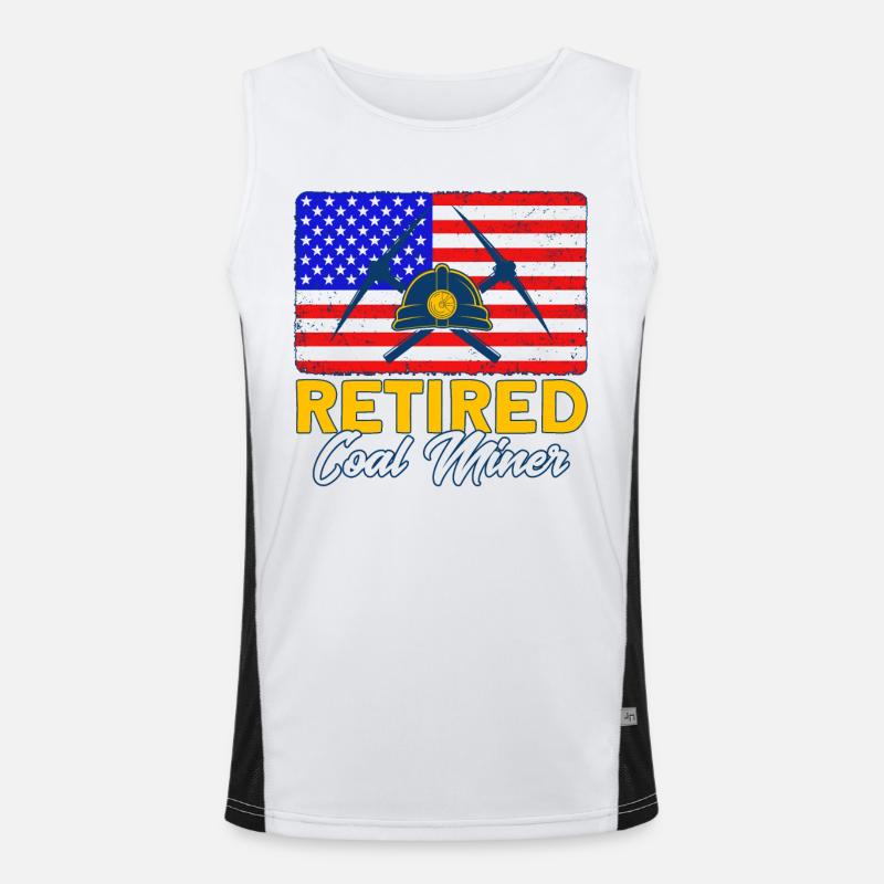 Mines souterraines Mineurs Mineurs de charbon Débardeur respirant contrasté Homme 