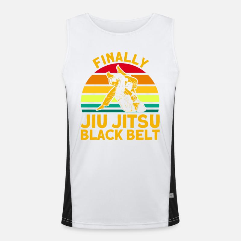 Ground Combat Jiu Jitsu Martial Arts Gift Men's Functional Contrast Tank Top 