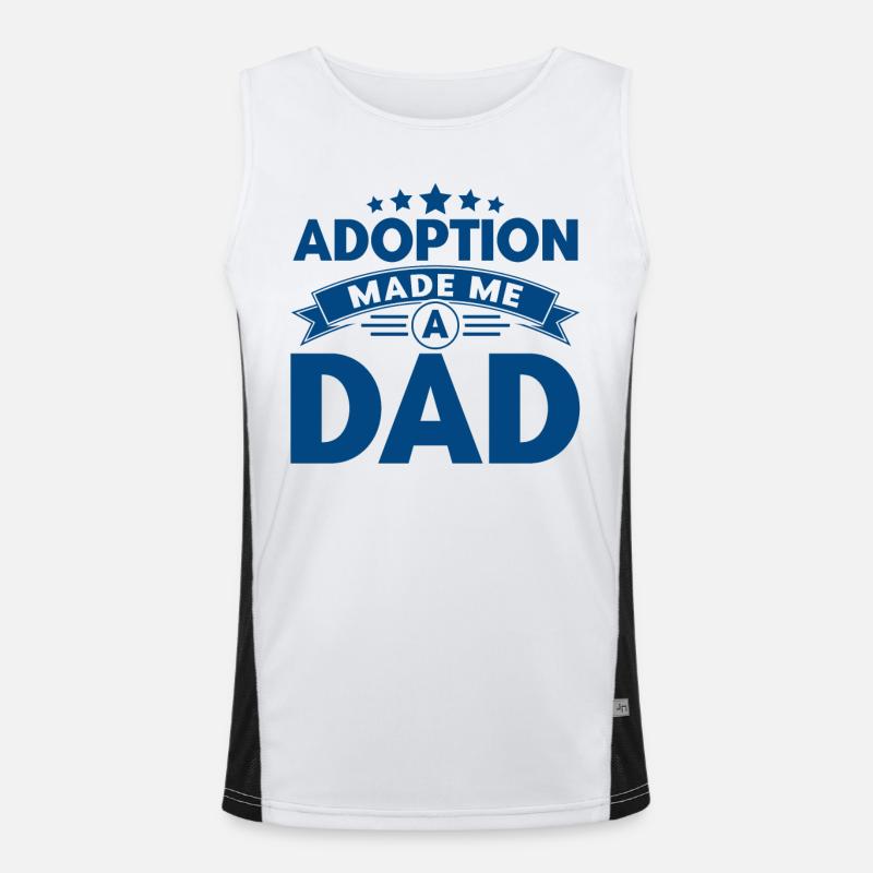 Adoption Adoptiveltern Pflegeeltern Geschenk Funktionelles Kontrast-Tank Top für Männer 