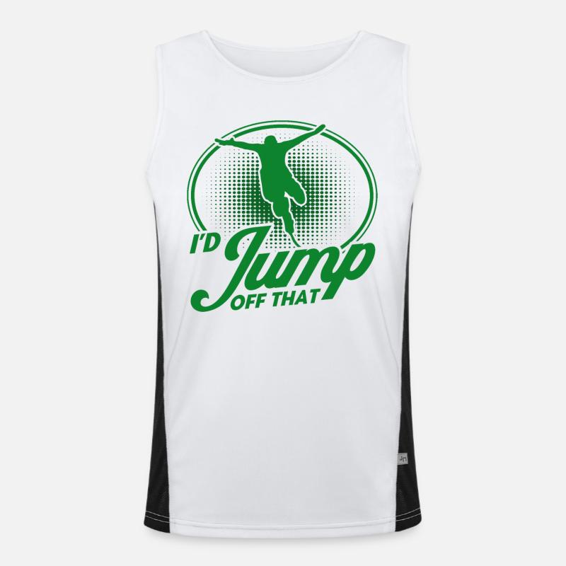 Extremsport Bungee Springen Bungee Springer Funktionelles Kontrast-Tank Top für Männer 