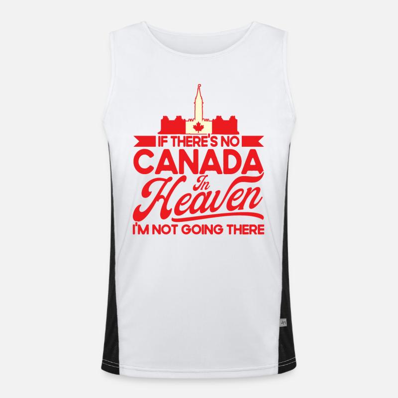 Canadian Roots Canada Holidays Canada Gift Men's Functional Contrast Tank Top 