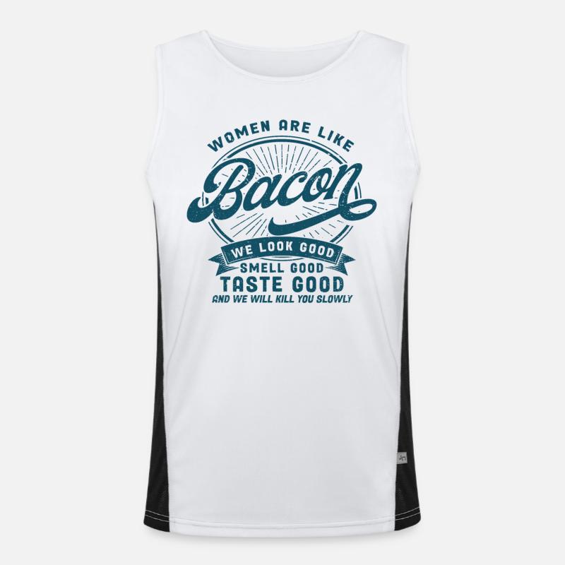 Schwarzer Humor Sarkasmus Ironie Geschenk Funktionelles Kontrast-Tank Top für Männer 