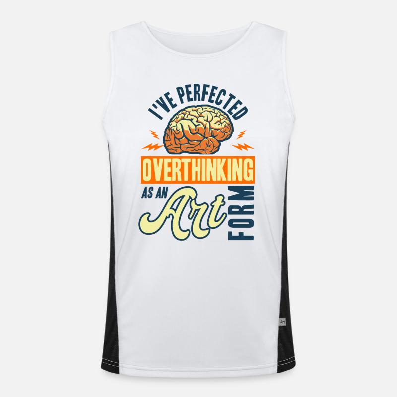 Sarcasm Sarcastic Irony Gift Men's Functional Contrast Tank Top 