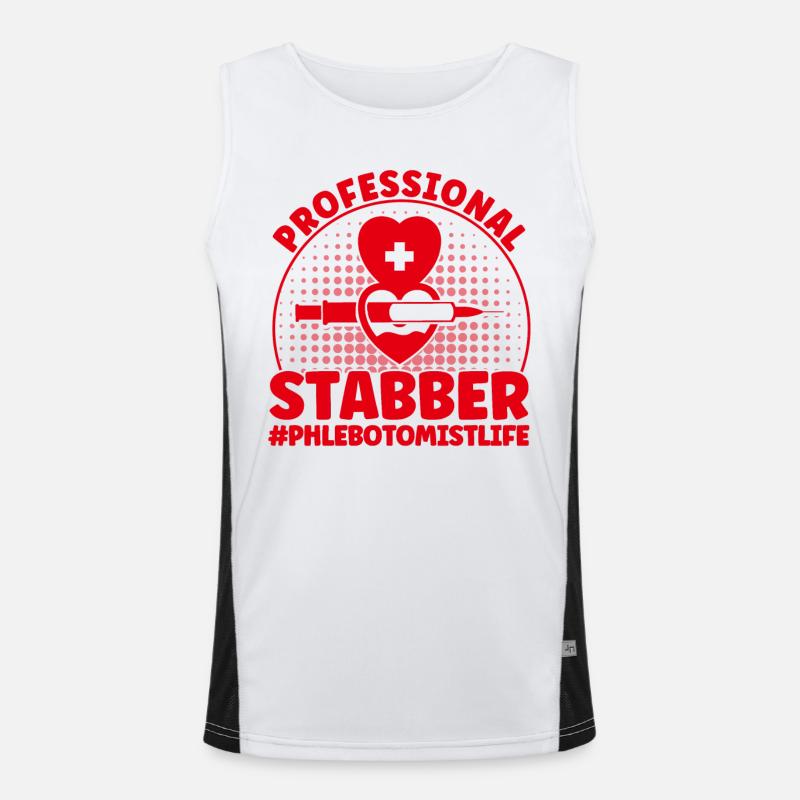 Phlebotomie Labor Phlebotomist Tech Blutabnahme Ge Funktionelles Kontrast-Tank Top für Männer 