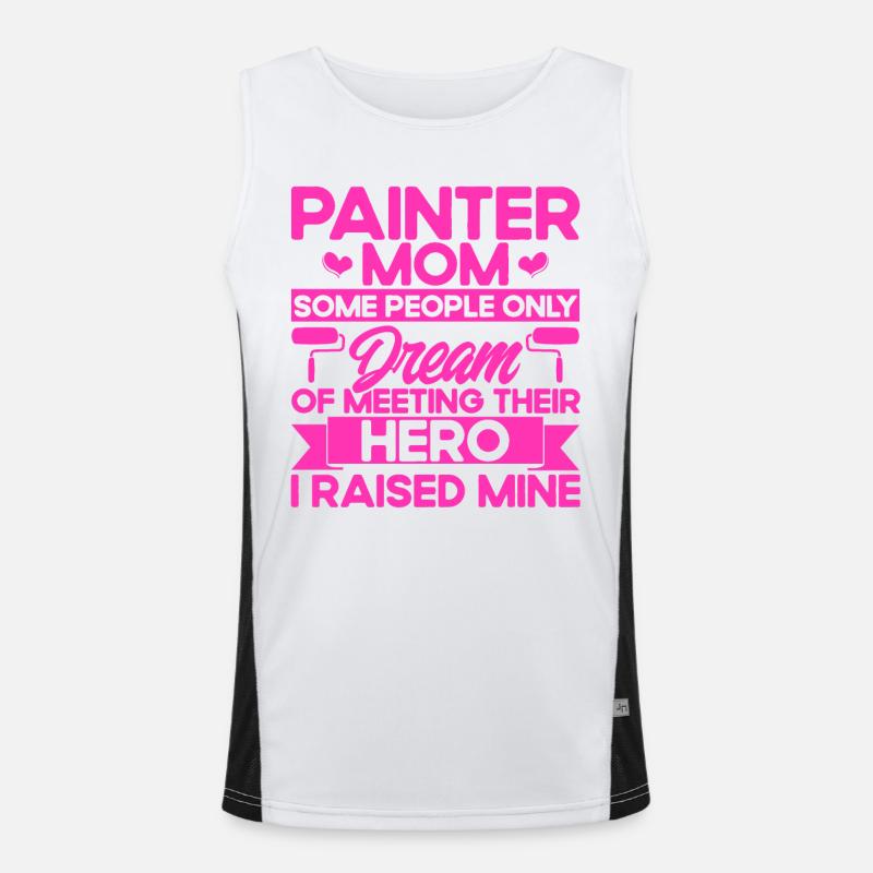 Building Painter Color Mix Painter Gift Débardeur respirant contrasté Homme 