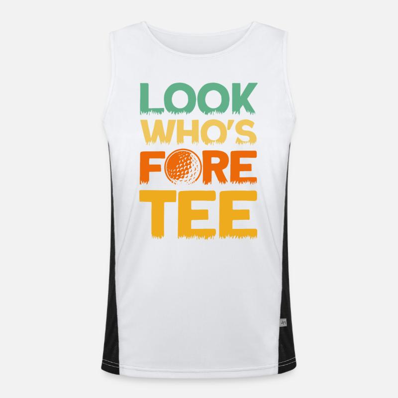 Golfers Golf Course Golf Play Gift Men's Functional Contrast Tank Top 