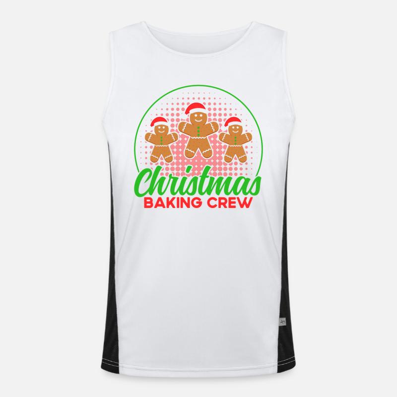 Plätzchenbacken Crew Lebkuchen backen Plätzchen ba Funktionelles Kontrast-Tank Top für Männer 