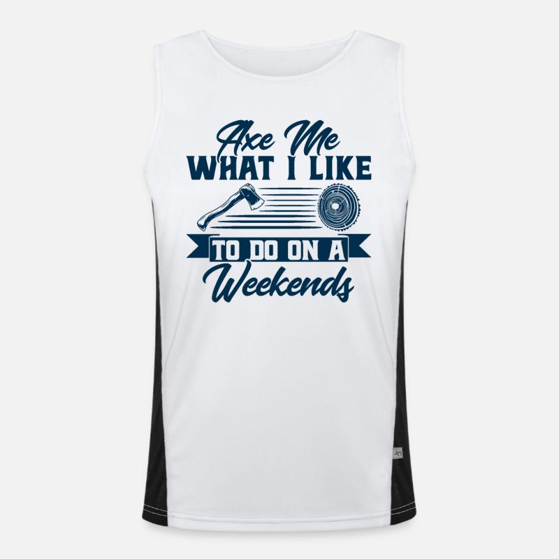 Axes Throw Axe Axe Thrower Gift Men's Functional Contrast Tank Top 