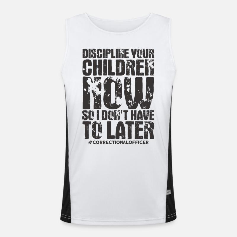 Prison officer Prison guard Prison guard Men's Functional Contrast Tank Top 